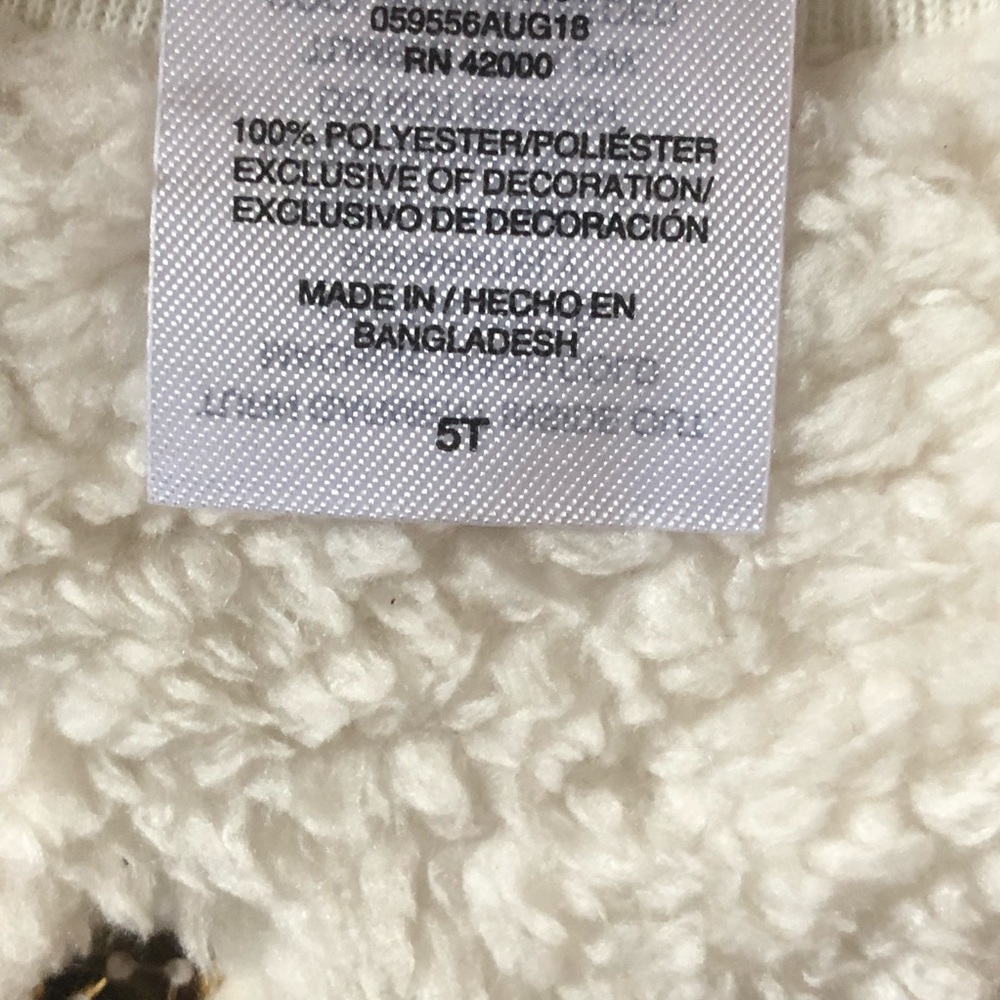 NWT Toddler Fuzzy Reindeer Sequins Fuzzy Sweater - Picture 6 of 7